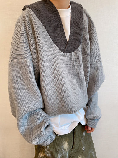 Suéter Abrigo Tejido con Capucha para Hombre - Image 3