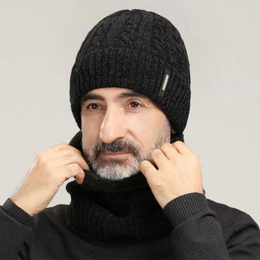 Gorro de Chenilla Multicolor con Textura Retorcida