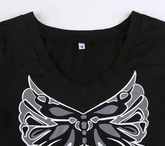 Blusa Estampado Mariposas Negras para Mujer - Image 15