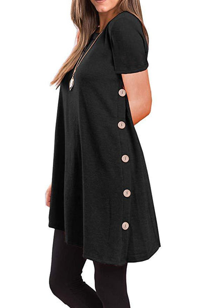 Falda Corta Irregular con Botones - Image 14