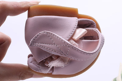 Sandalias Infantiles de Princesa con Punta Abierta, Flores de Perla y Suela Suave - Image 16