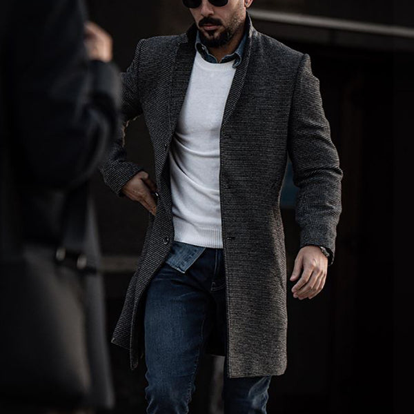 Abrigo Cortaviento Slim Fit para Hombre - Diseño Moderno de Largo Medio