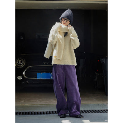 Pantalones Casuales Rectos Cómodos para Mujer con Abrigo Térmico - Image 2