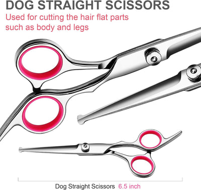 Kit Profesional de Tijeras para Aseo de Mascotas con Puntas de Seguridad - Image 3