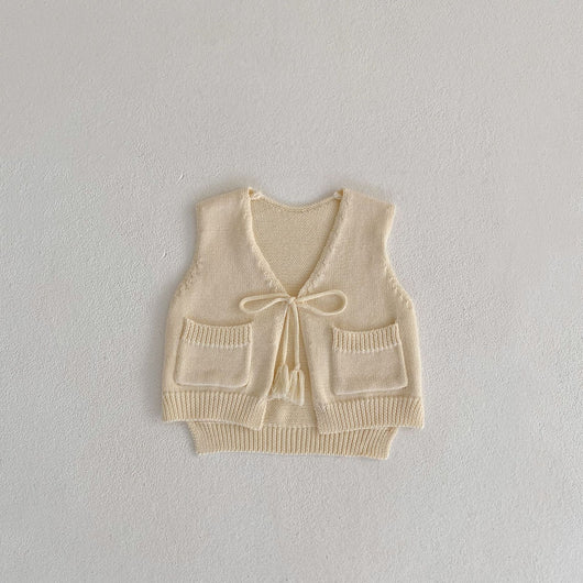 Chaleco Cardigan Tejido para Niños con Borlas - Image 7