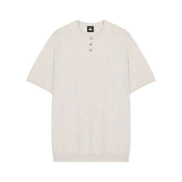 Blusa Slim Fit Manga Corta en Seda de Hielo - Prenda Base Versátil