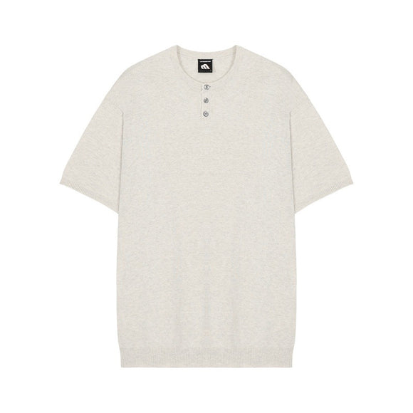 Blusa Slim Fit Manga Corta en Seda de Hielo - Prenda Base Versátil
