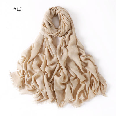 Pashmina Modal Fina Transpirable - Chal Ligero Monocromático para Mujer - Image 18