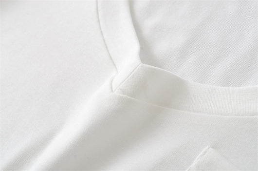 Blusa de Verano Ajustada al Talle con Escote en V y Manga Corta - Image 25
