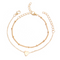 Personality love fashion bracelet Golden