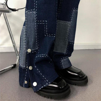 Jeans Oversize Cuadrille para Talla Grande con Doble Botonadura - Image 7