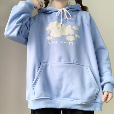 Sudadera Kawaii Estilo Soft Girl con Estampado Anime - Cómoda y Cálida para Chicas - Image 2