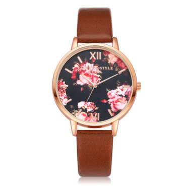 Reloj de Pulsera para Mujer con Correa de Cuero y Detalles en Oro Rosado - Image 7