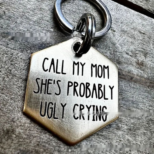 Placa de Identificación para Perro en Acero Inoxidable con Diseño Divertido - Image 13