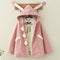 Abrigo Sudadera con Capucha de Orejas Kawaii
