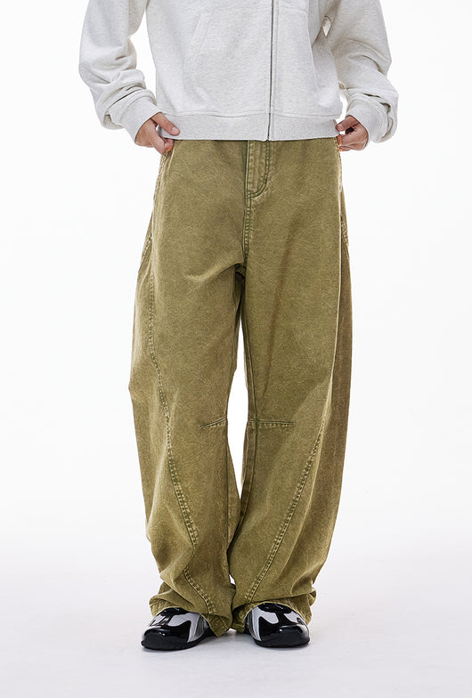 Pantalones Casuales Retro Desestructurados para Hombre - Image 9