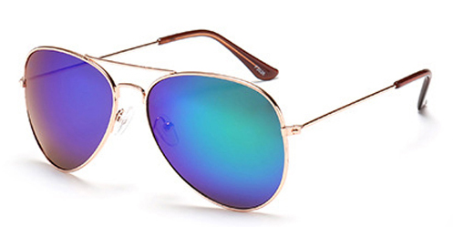Gafas de Sol Vintage con Lentes Espejadas Tendencia - Image 9