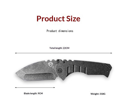 Cuchillo Táctico Plegable de Acero Reforzado para Aventuras al Aire Libre - Image 7
