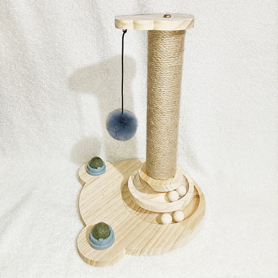 Juguete Giratorio para Gatos de Madera Maciza - Palo Interactivo Resistente y Divertido - Image 2