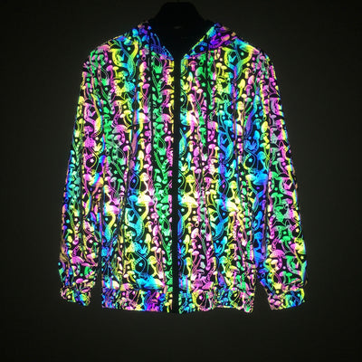 Chaqueta Cortaviento Reflectante Symphony Luminous con Capucha - Image 5