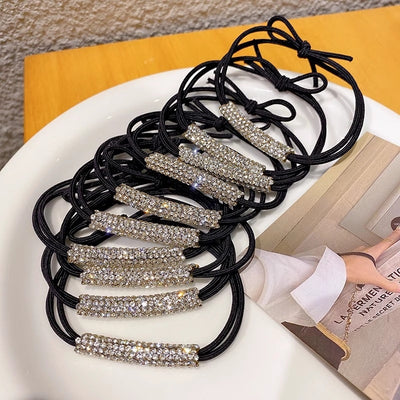 Aro Elástico para Cabello con Cristales Diamante - Accesorio Elegante para Coleta - Image 13