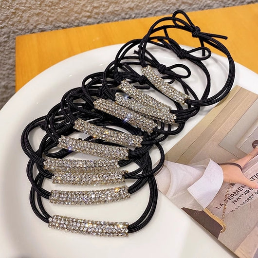 Aro Elástico para Cabello con Cristales Diamante - Accesorio Elegante para Coleta - Image 13