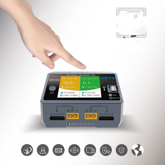 Cargador Inteligente Dual HOTA D6 Pro - 200W AC / 650W DC