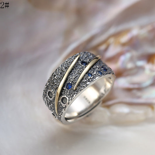 Anillo de Plata 925 Diseño Galaxia para Hombre - Personalidad Única - Image 4