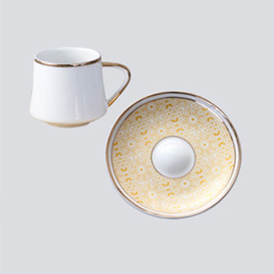 Juego de Taza y Plato de Cerámica Turca para Café - Image 3