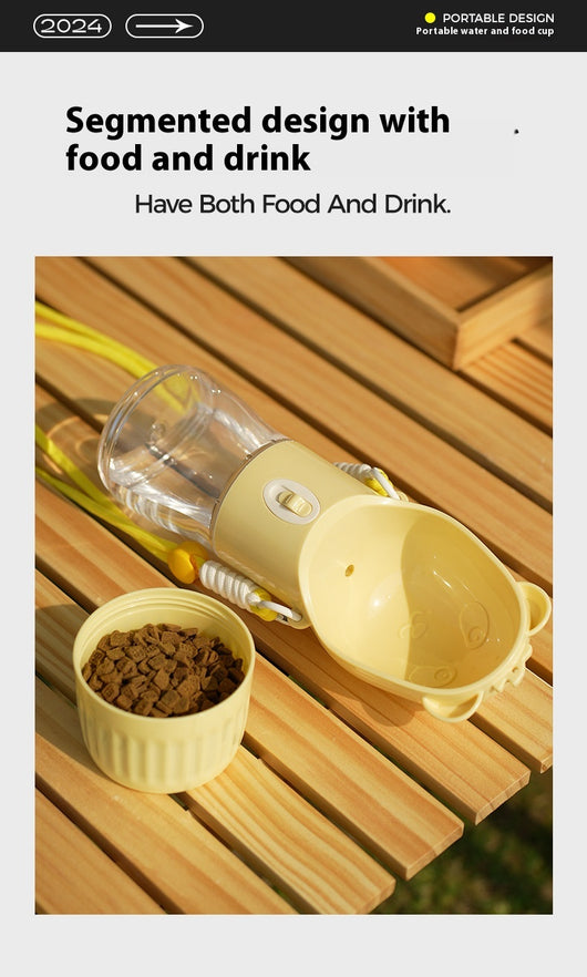 Botella de Agua Portátil 2 en 1 para Perros y Gatos con Comedero Integrado - Image 30
