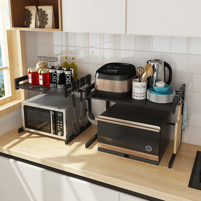 Estante Retráctil para Microondas de Cocina