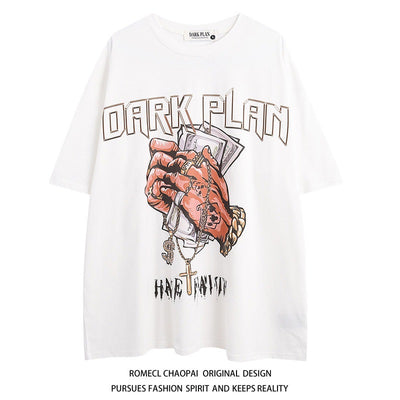 Playera Hip Hop Cuello Redondo Manga Corta Casual - Image 25