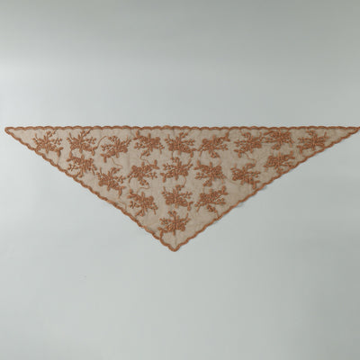 Velo de Novia con Encaje Floral Triangular - Accesorio Nupcial Elegante - Image 9