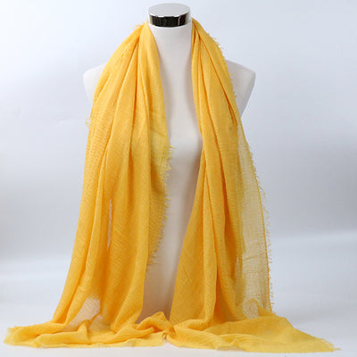 Foulard de Algodón Monocromático Versátil - Image 13