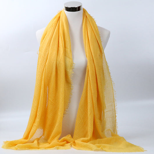 Foulard de Algodón Monocromático Versátil - Image 13
