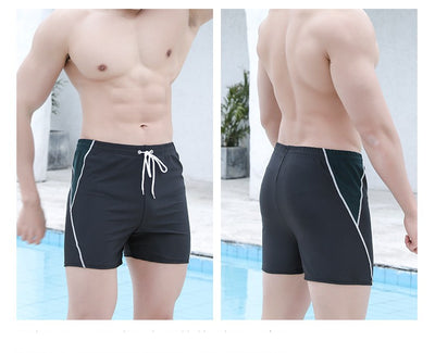 Pantalones Jacquard Negro Playa Corte Holgado y Relajado - Image 10
