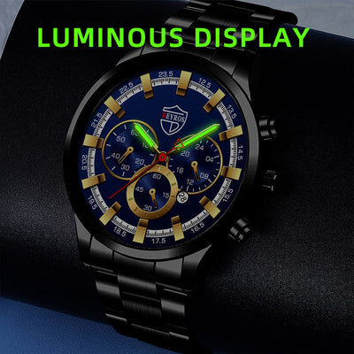 Reloj de Cuarzo Luminoso para Hombre - Elegancia Empresarial - Image 3