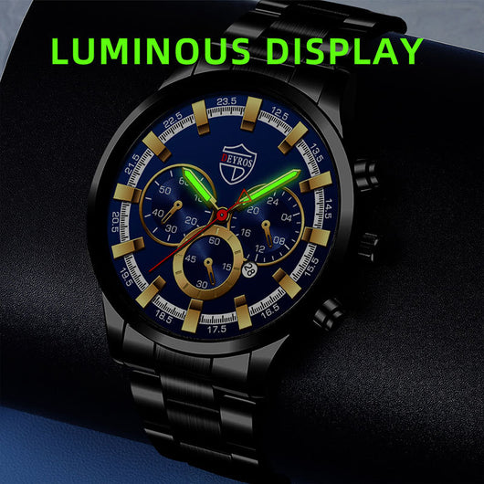 Reloj de Cuarzo Luminoso para Hombre - Elegancia Empresarial - Image 3