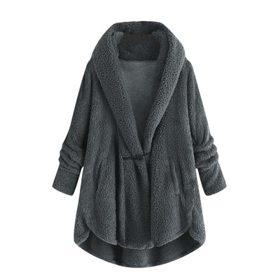 Chaqueta Casual con Capucha y Botones de Cuerno - Abrigo de Felpa Premium - Image 14