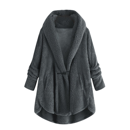 Chaqueta Casual con Capucha y Botones de Cuerno - Abrigo de Felpa Premium - Image 14