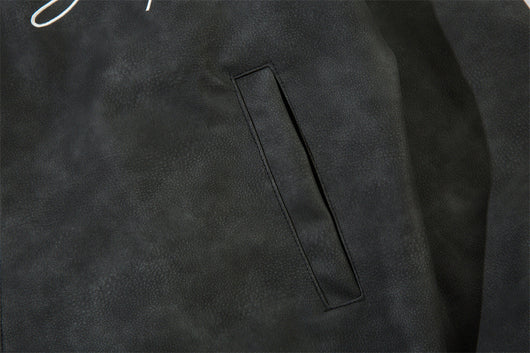 Chaqueta Béisbol Estilo Europeo Americana con Bordado y Cuero PU - Image 9