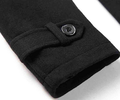 Abrigo Polar Tipo Trench Tejido Largo Medio para Hombre - Image 13