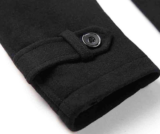 Abrigo Polar Tipo Trench Tejido Largo Medio para Hombre - Image 13