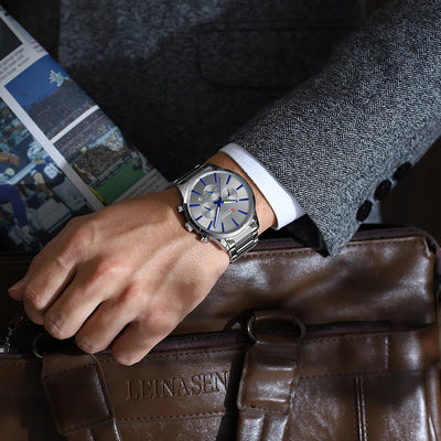 Reloj de Negocios Impermeable para Hombre con Calendario de Seis Manecillas - Image 19