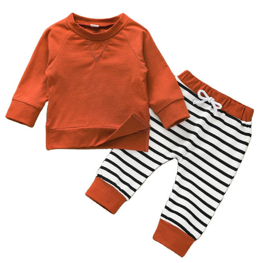 Conjunto Deportivo: Sudadera Lisa y Pantalón a Rayas - Image 6