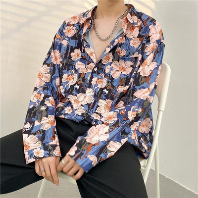 Camisa Casual Estampada de Temperamento para Hombre - Image 5