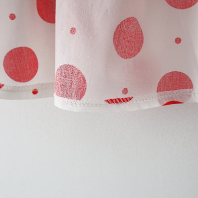 Conjunto Infantil Coreano con Lunares: Top Tirantes y Falda - Image 13