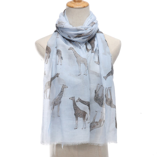 Pashmina Ligera Estampado Jirafa para Mujer - Diseño Adorable de Moda Veraniega - Image 4