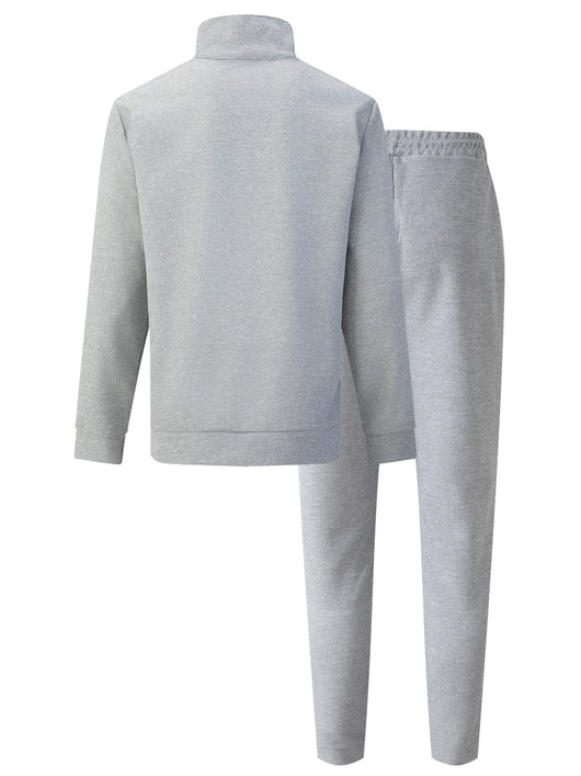 Conjunto Deportivo con Capucha y Cremallera: Sudadera y Pantalón Texturizado - Image 13