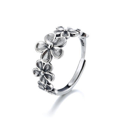 Anillo Ajustable Temperamento Ciruela Invernal con Detalles Artesanales - Image 9
